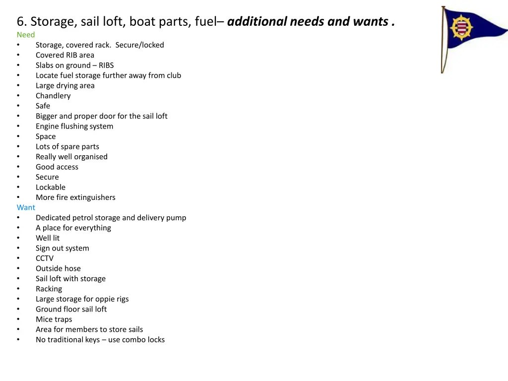 6 storage sail loft boat parts fuel additional