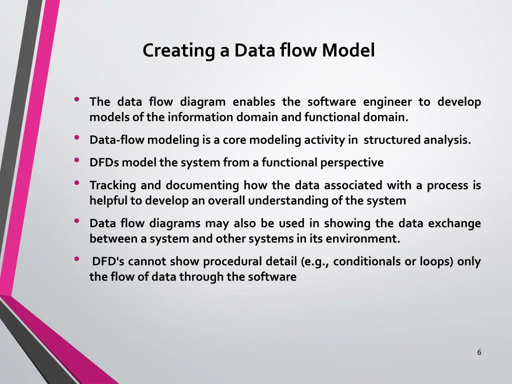 creating a data flow model