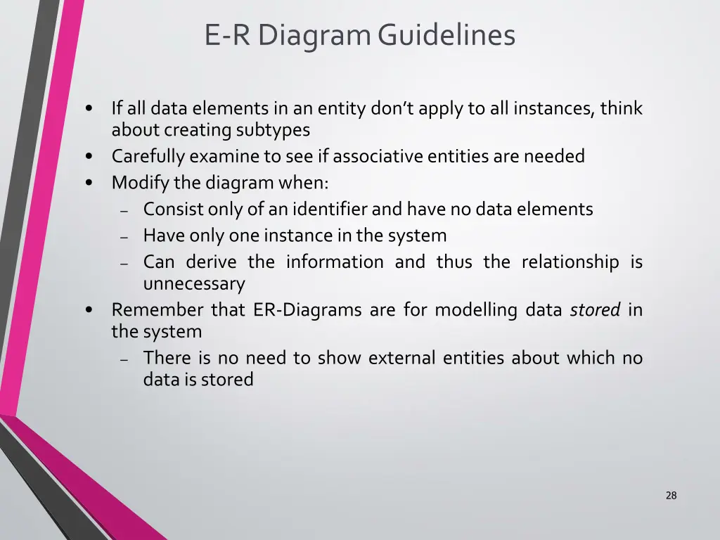 e r diagram guidelines