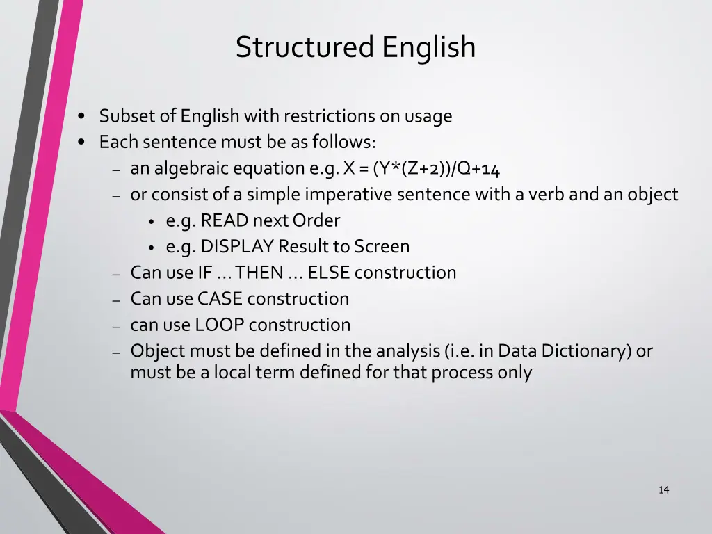 structured english