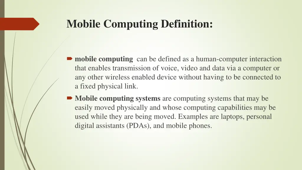 mobile computing definition