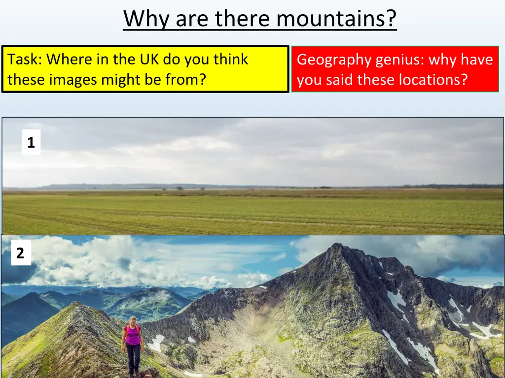 why are there mountains