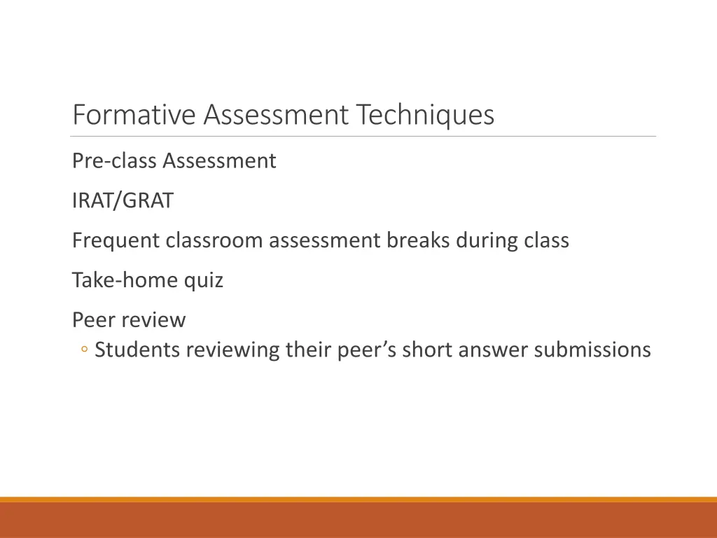 formative assessment techniques 1