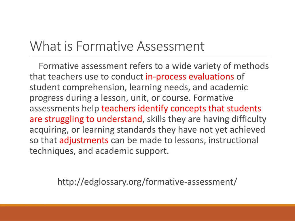 what is formative assessment