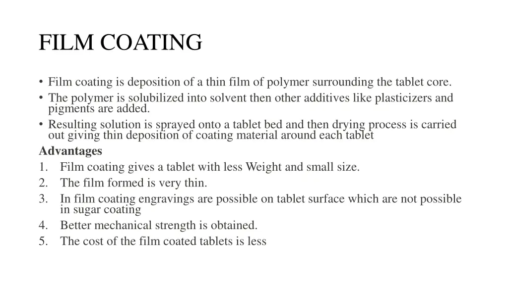 film coating