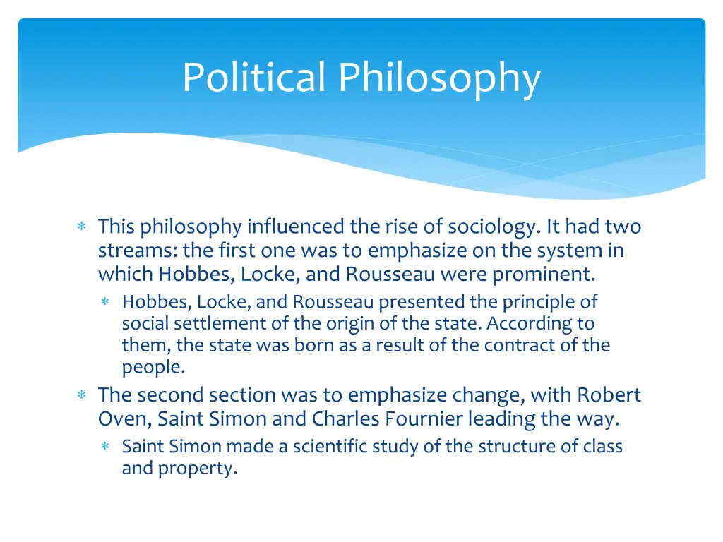 political philosophy