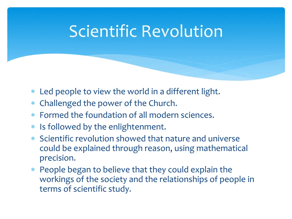 scientific revolution