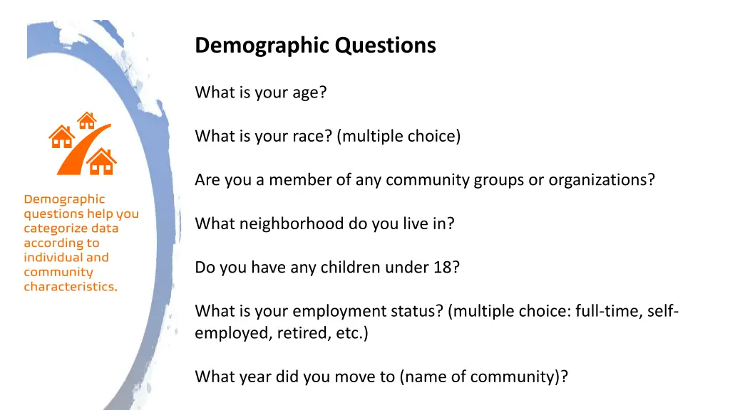 demographic questions