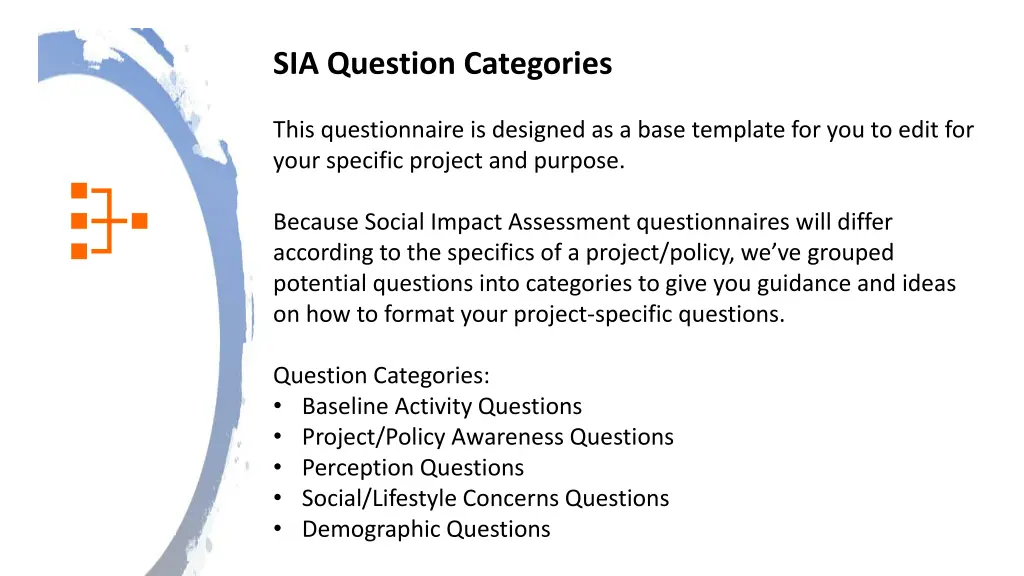 sia question categories