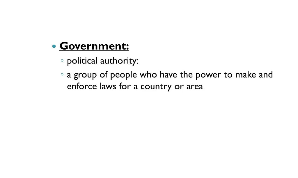 government political authority a group of people