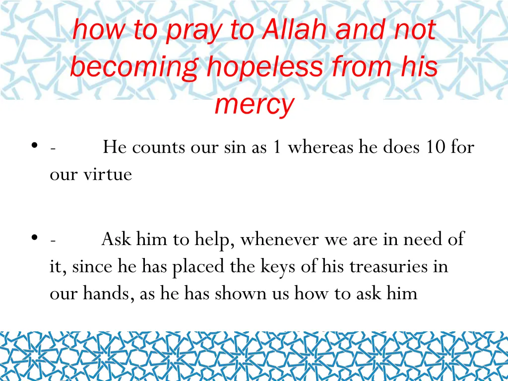 how to pray to allah and not becoming hopeless 1