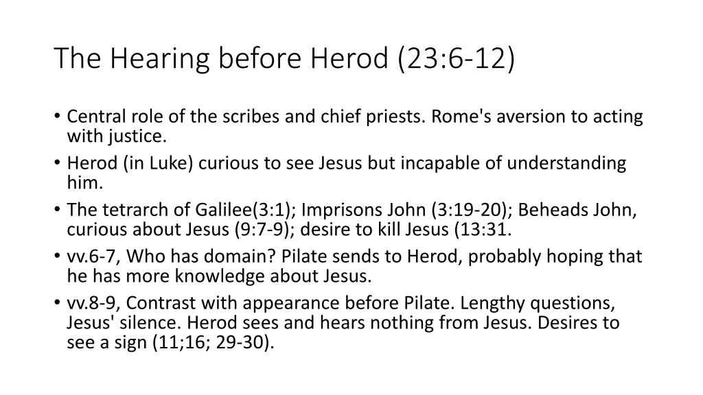 the hearing before herod 23 6 12