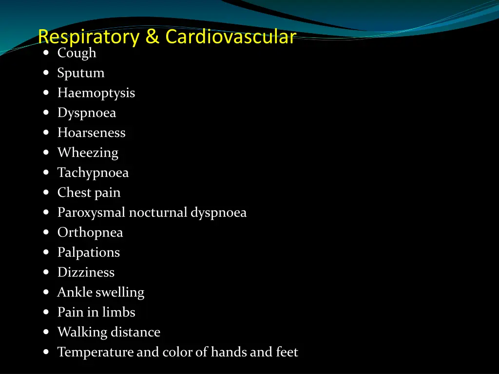 respiratory cardiovascular cough sputum