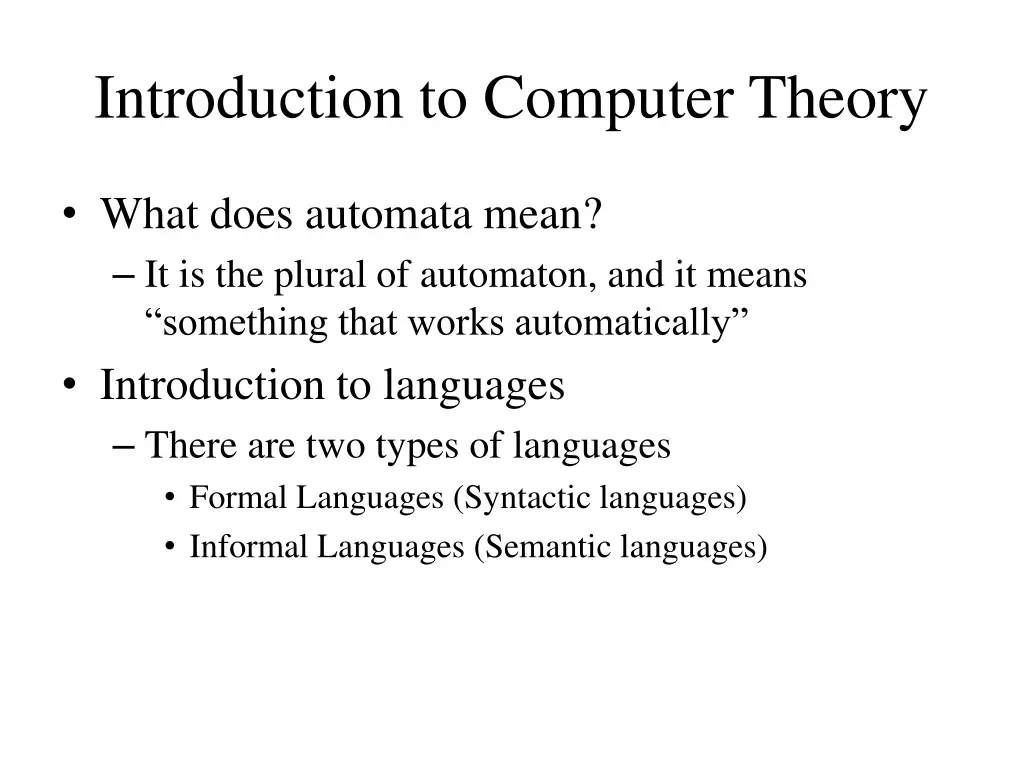 introduction to computer theory