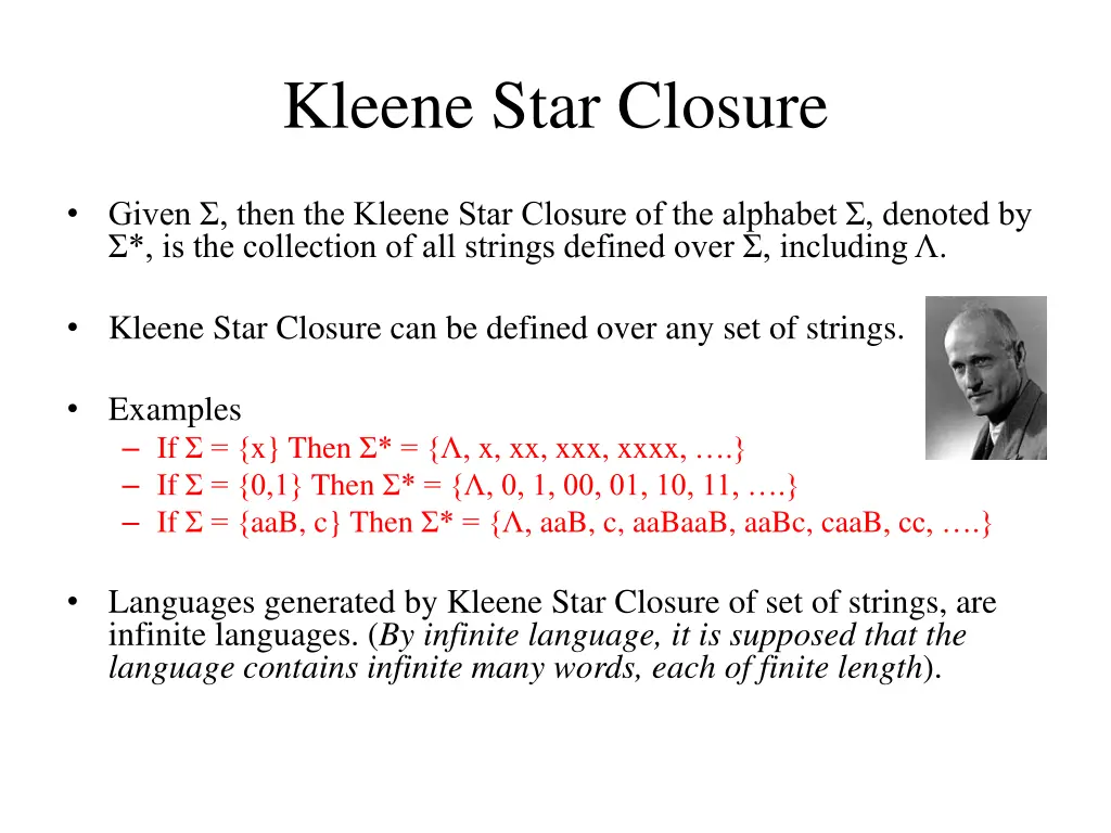 kleene star closure