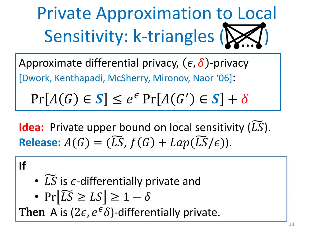 private approximation to local sensitivity