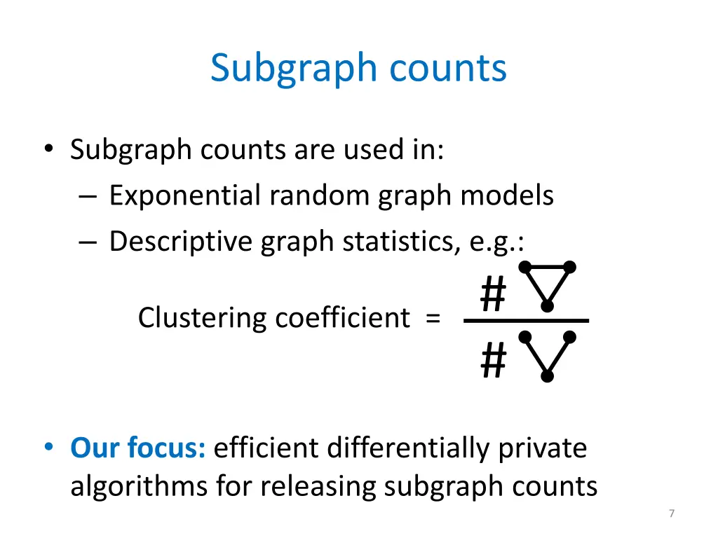 subgraph counts 1