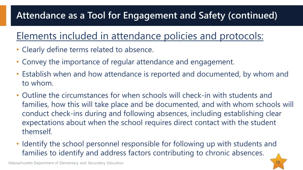 attendance as a tool for engagement and safety 1