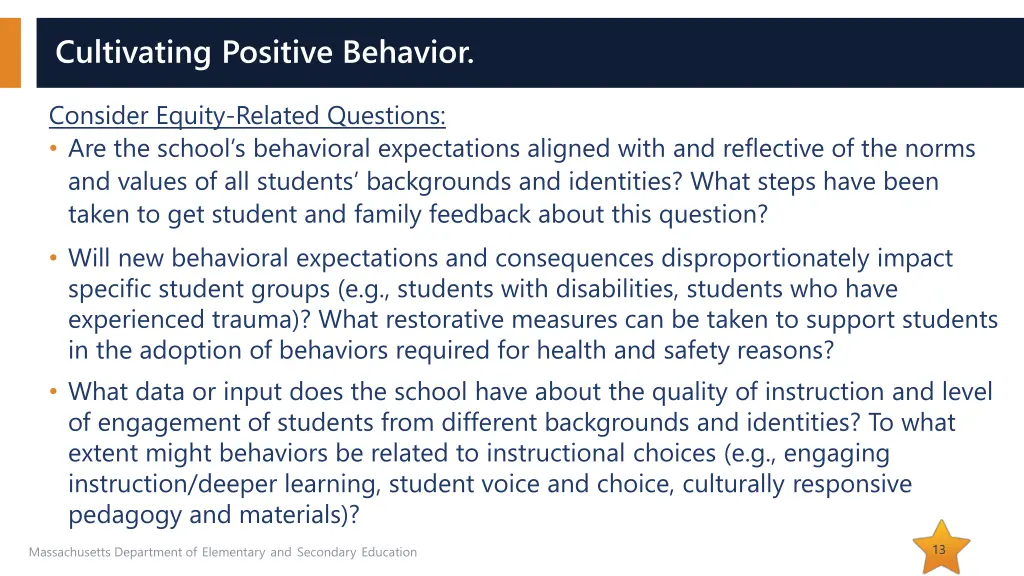 cultivating positive behavior 1