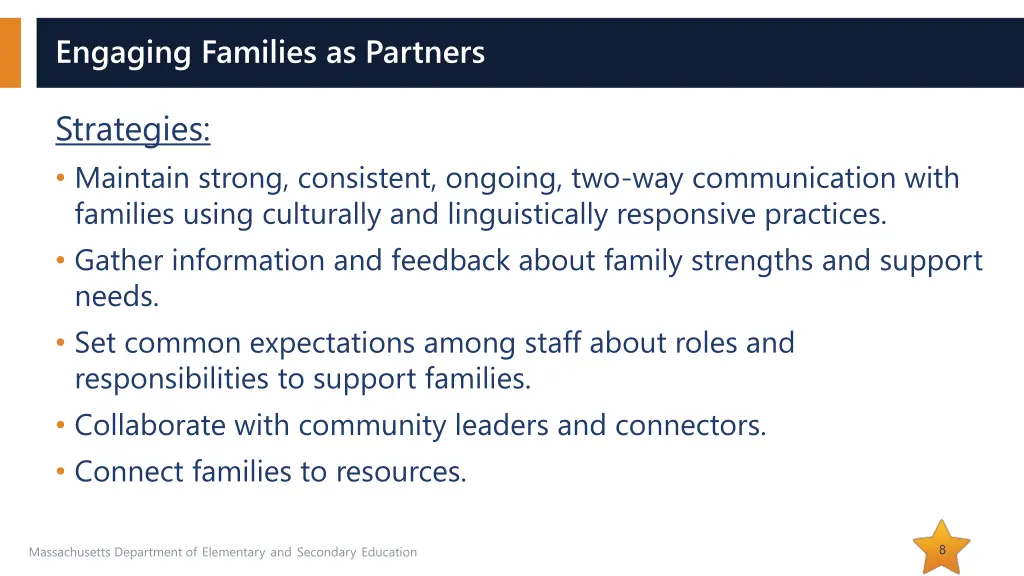 engaging families as partners