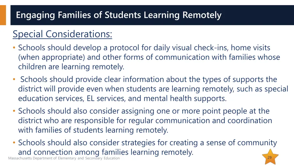 engaging families of students learning remotely