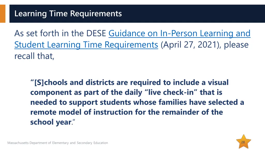 learning time requirements