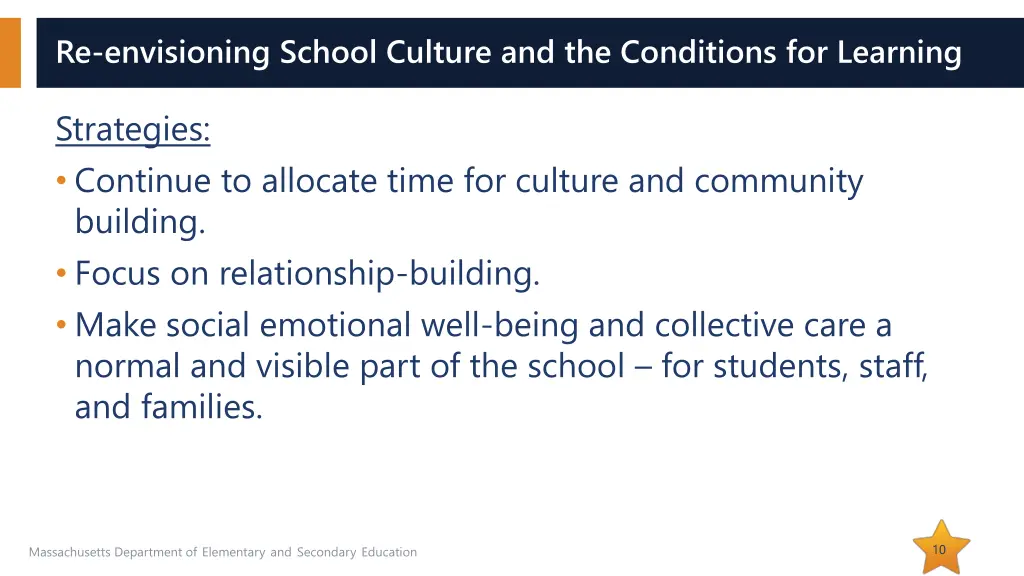 re envisioning school culture and the conditions