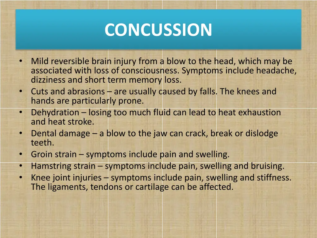 concussion