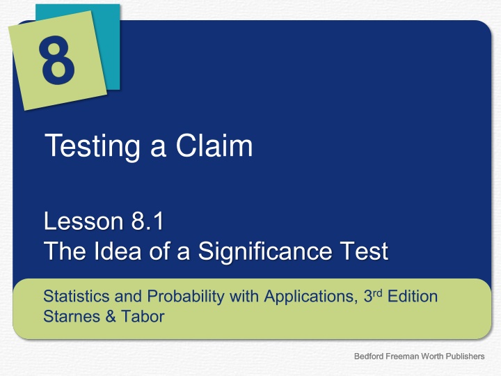 testing a claim