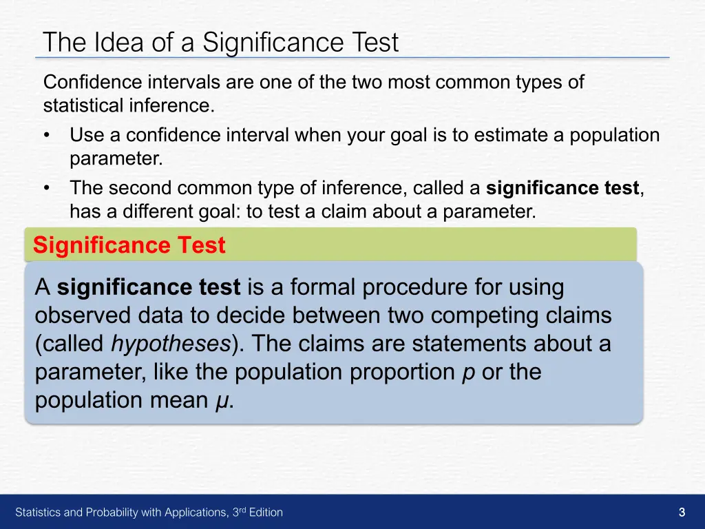 the idea of a significance test 1