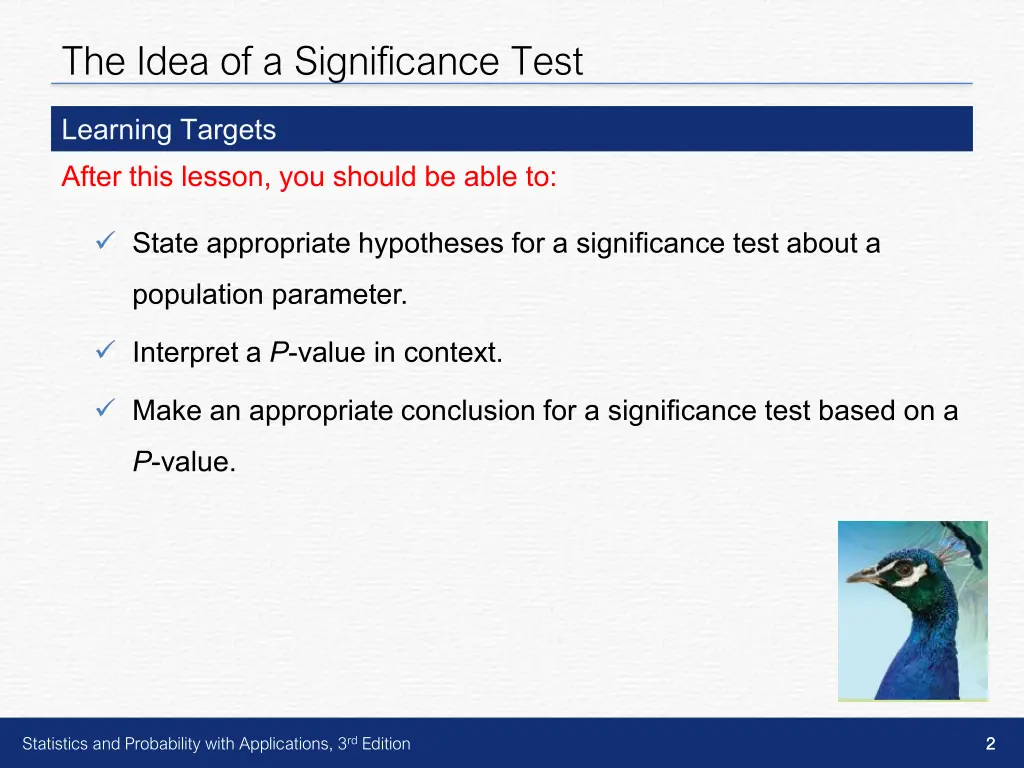 the idea of a significance test