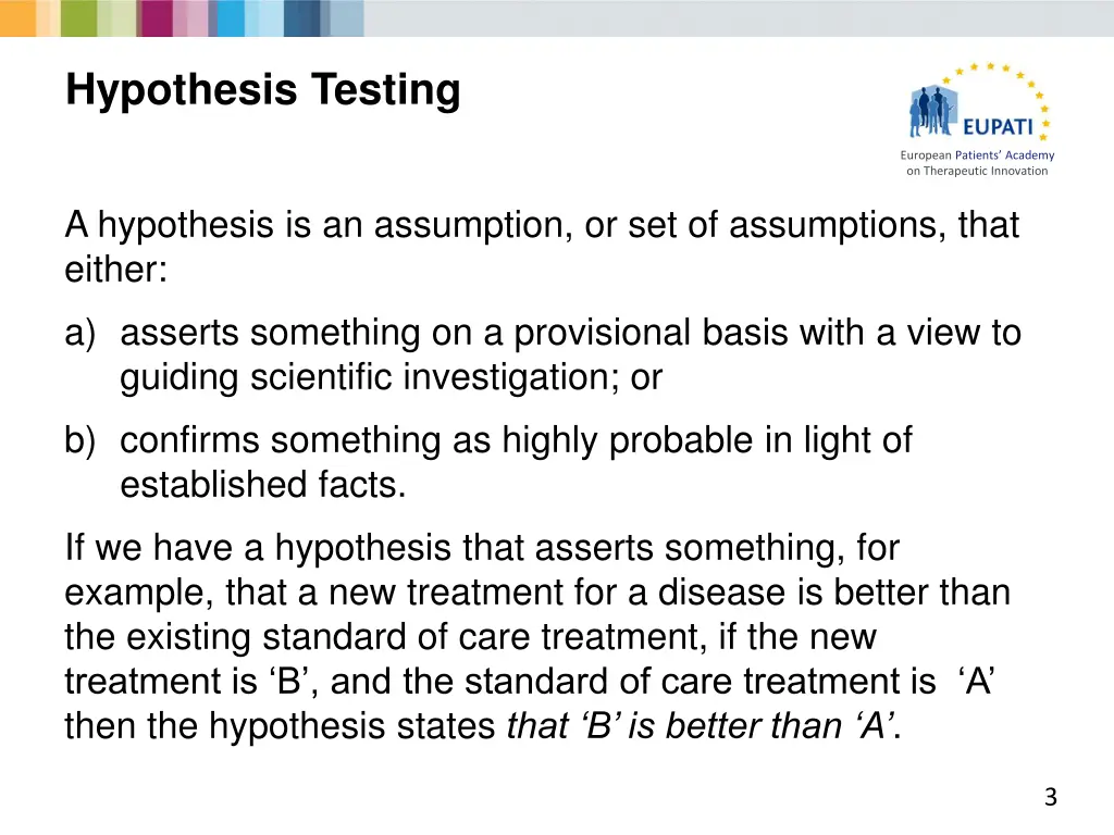 hypothesis testing