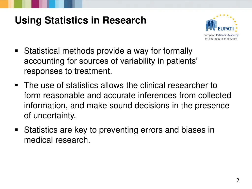 using statistics in research