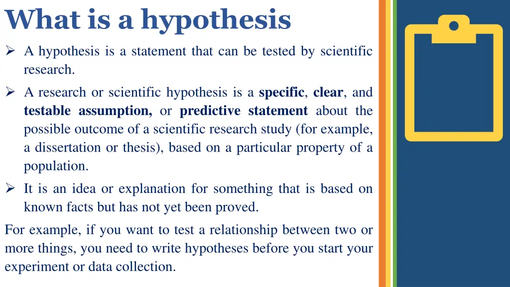 what is a hypothesis