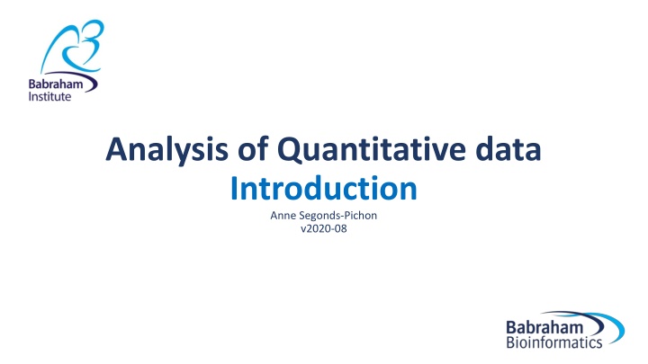 analysis of quantitative data introduction anne