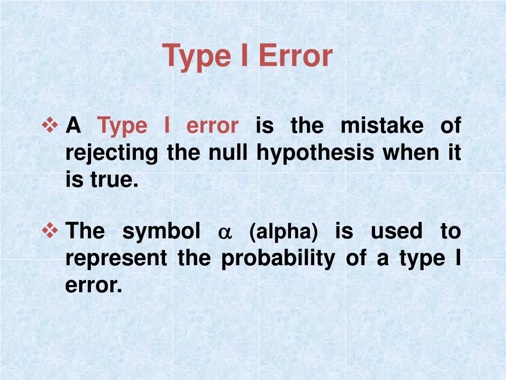 type i error