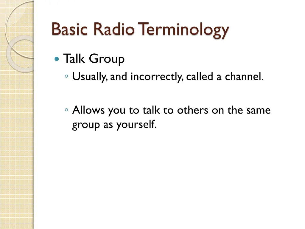 basic radio terminology 6