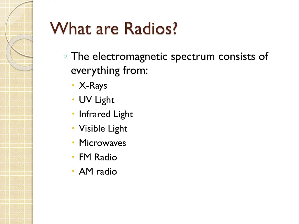 what are radios 1