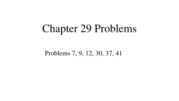 chapter 29 problems