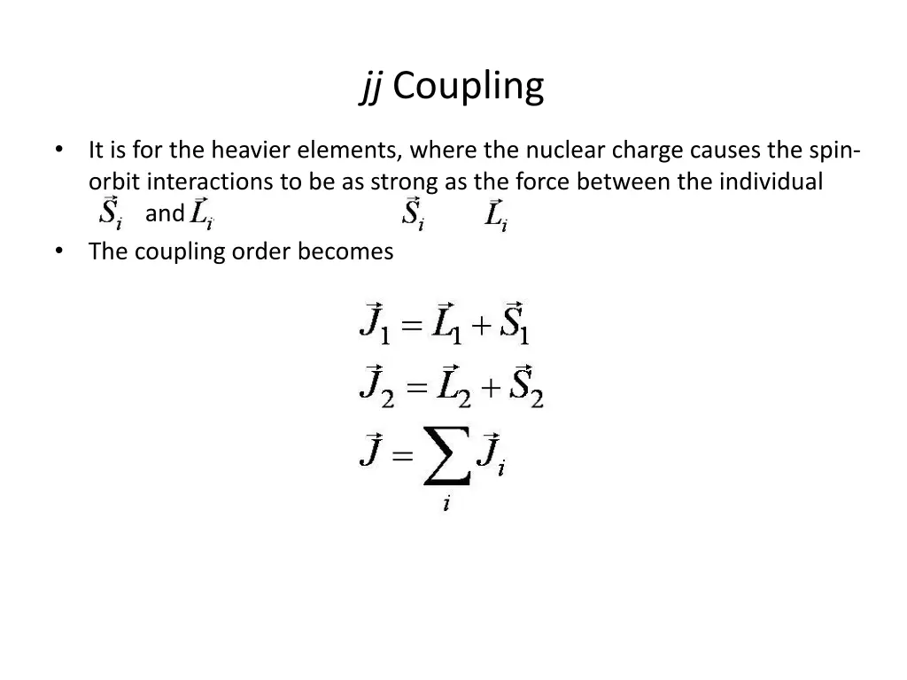 jj coupling