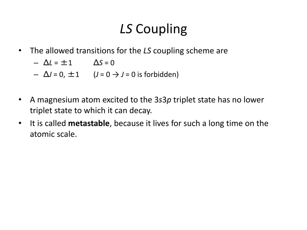 ls coupling 2