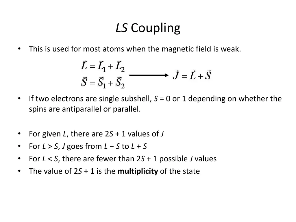 ls coupling