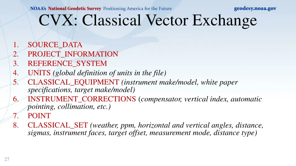 cvx classical vector exchange