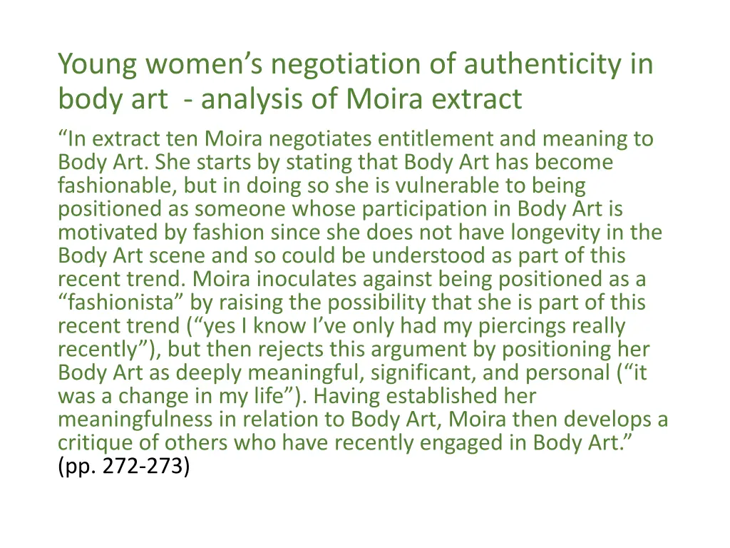 young women s negotiation of authenticity in body 2