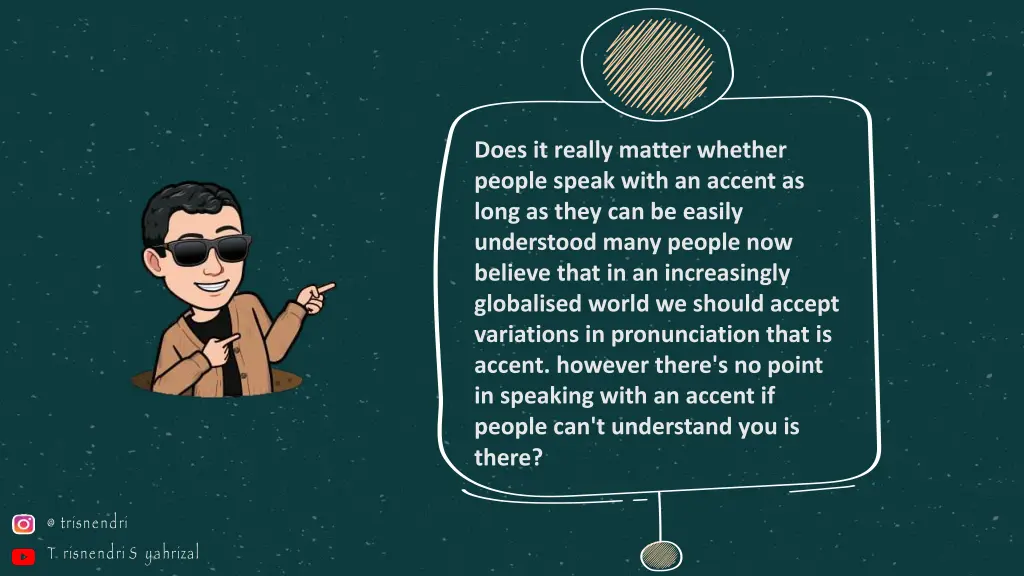 does it really matter whether people speak with