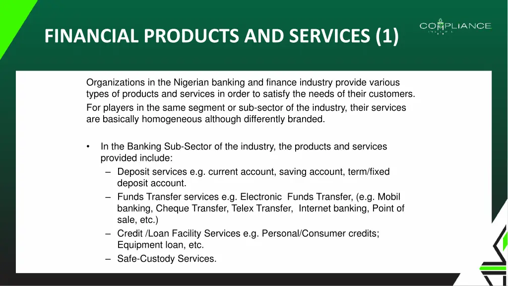 financial products and services 1