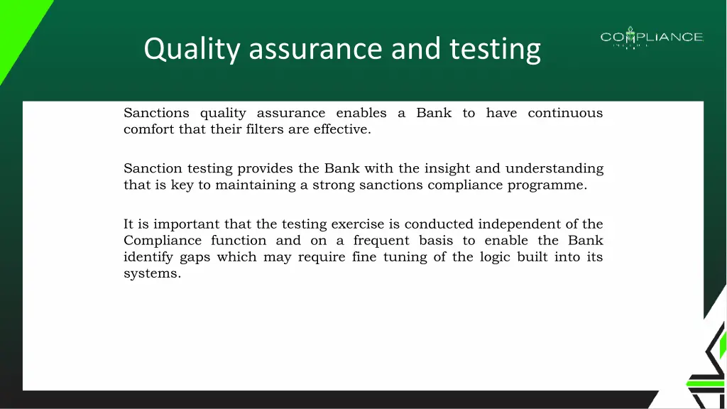 quality assurance and testing