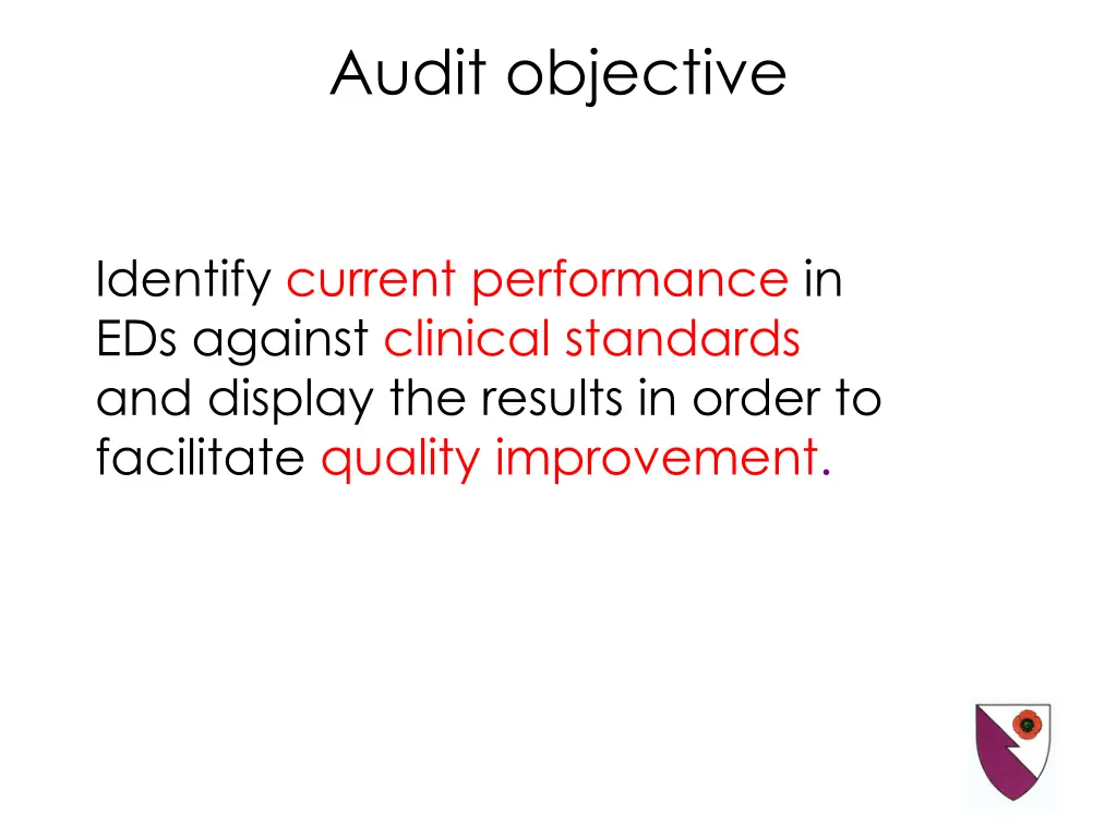 audit objective