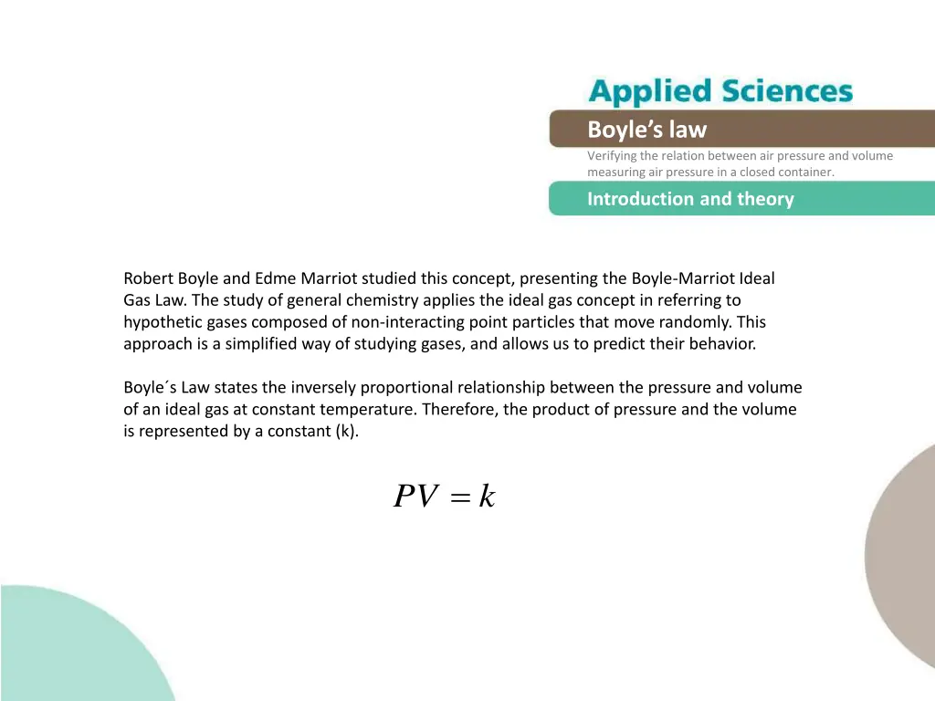 boyle s law verifying the relation between 4