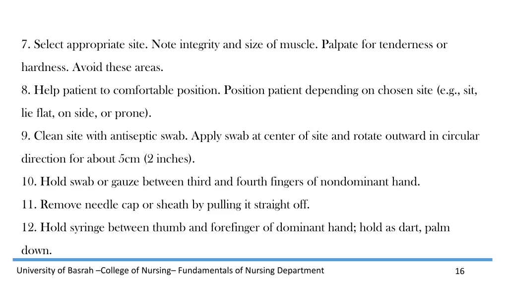 7 select appropriate site note integrity and size